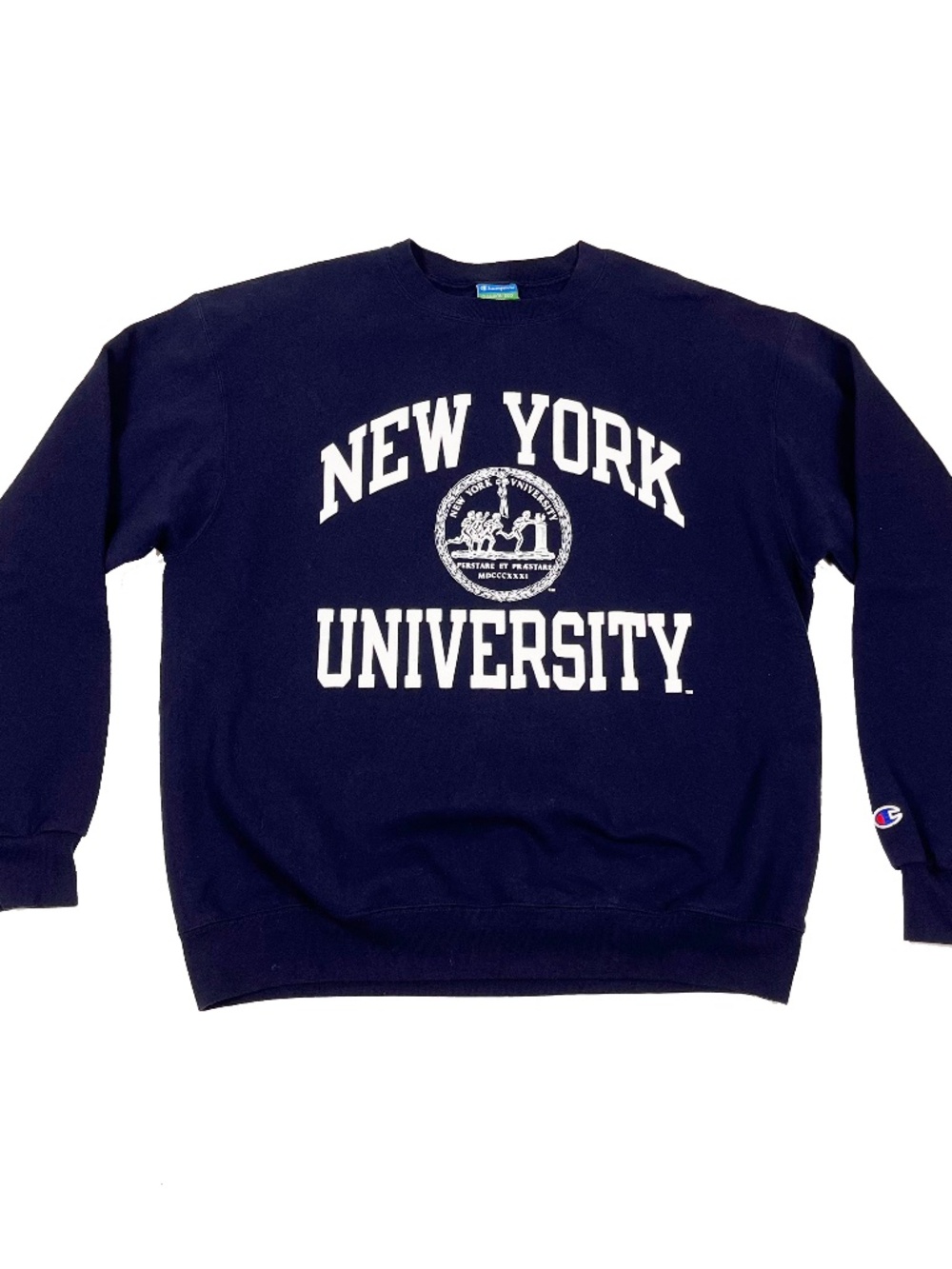 Vintage Champion New York University Sweatshirt NYU Navy Pullover
